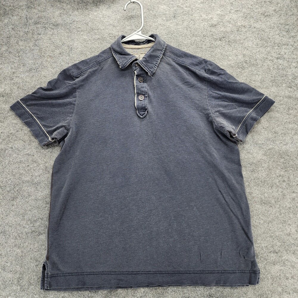 Tommy Bahama Polo Shirt Mens Small Short Sleeve Dark Blue